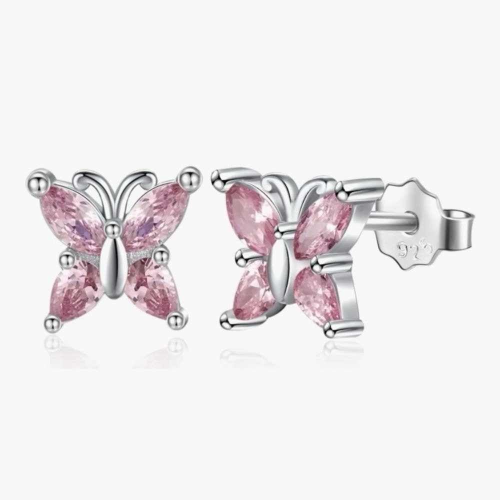Sterling Silver Hypoallergenic Butterfly Earrings for Women Butterfly